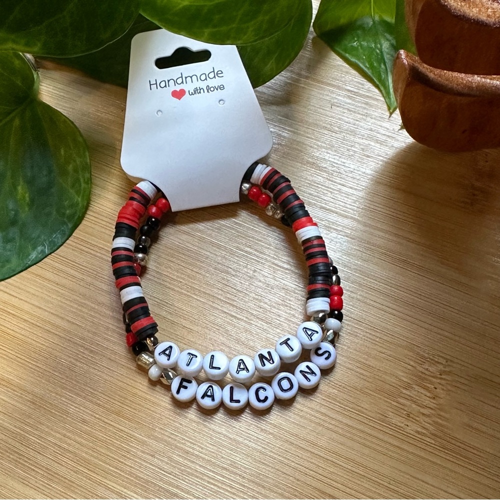 Atlanta Falcons‎ Football Fan Bracelet Set - Flexible Fit - Sports Jewelry